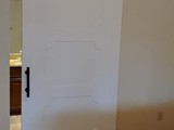 Custom 42x84 barn sliding door for accessibility
