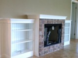 Fireplace with Cabinets