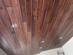 T&G Cypress Ceiling Exterior w / LT Warranty