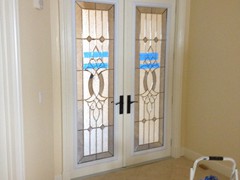 Custom Height Double Outswing, Textured Plastpro Fiberglass Door
